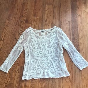 Express Laced SeeThrough Top